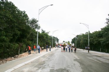Con obras de infraestructura vial, se garantiza mayor seguridad para las familias y estudiantes de Cozumel