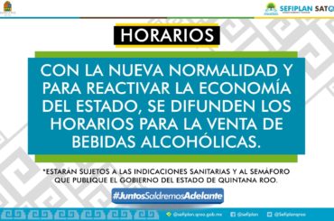 Anuncia la SEFIPLAN regreso a la nueva normalidad para los establecimientos con venta de bebidas alcohólicas