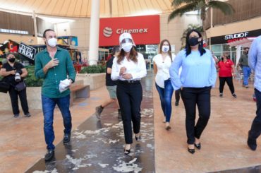 Se supervisa cumplimiento de protocolos en plazas comerciales