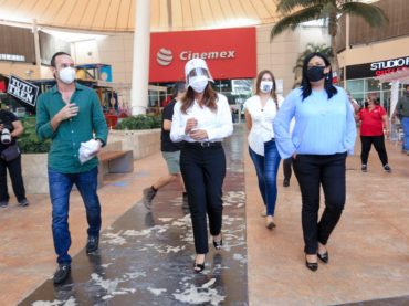 Se supervisa cumplimiento de protocolos en plazas comerciales