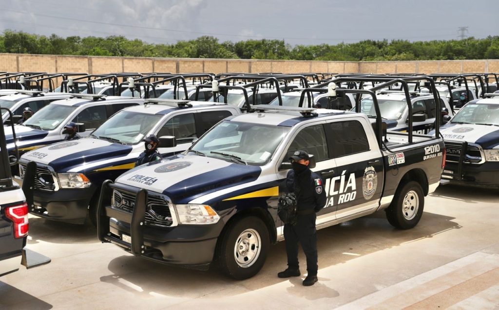 70 patrullas equipadas para la policia de Quintana Roo