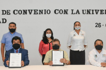 Firma Gobierno de Puerto Morelos convenios con dos universidades