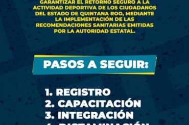 40 espacios deportivos ya cuentan con constancia de cumplimientos de medidas sanitarias