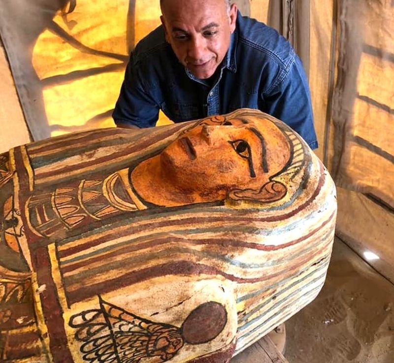 Descubren 59 sarcófagos intactos en Egipto