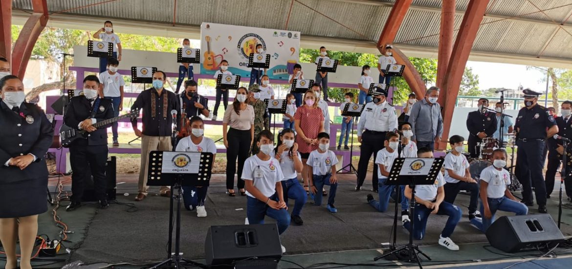 Academia infantil de música de la policía de Quintana Roo