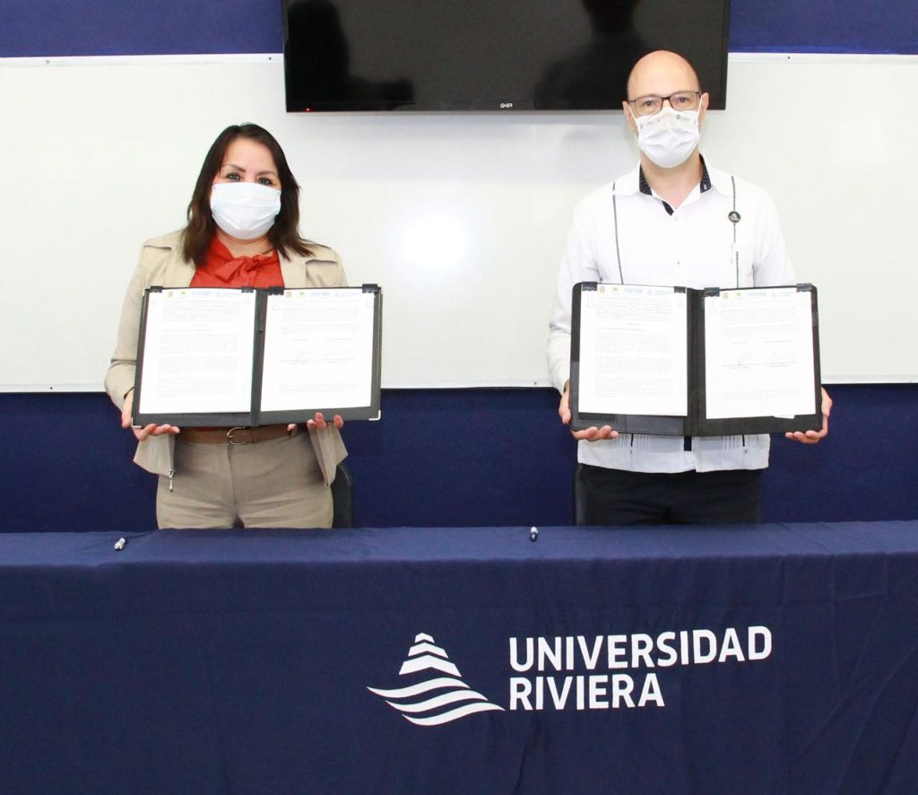 Se firma convenio entre el ICATQR y la Universidad Riviera