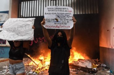 La saboteada marcha feminista