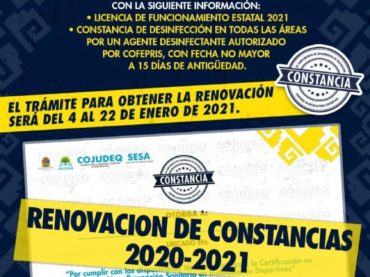 COJUDEQ: renovación en la constancia de Cumplimiento de Lineamientos de Prevención Sanitaria