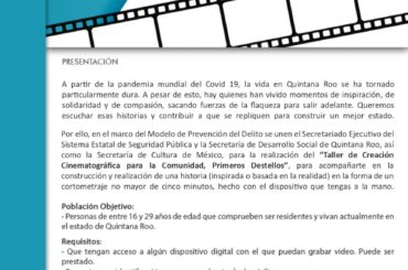 Taller de “Creación Cinematográfica para la Comunidad Primeros Destellos”