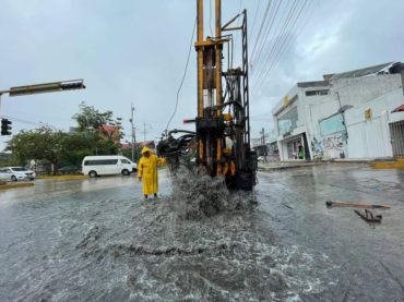 Se realizan trabajos preventivos por lluvias