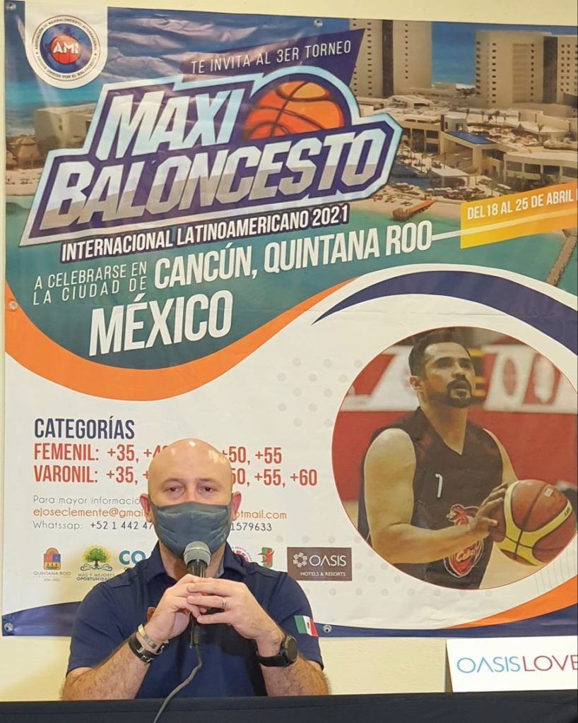 Torneo Maxi Baloncesto Internacional se jugará en Cancún del 18 al 25 de abril