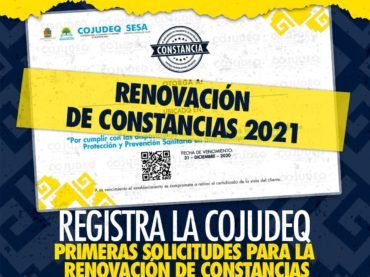 Registra la COJUDEQ primeras solicitudes para la renovación de constancias