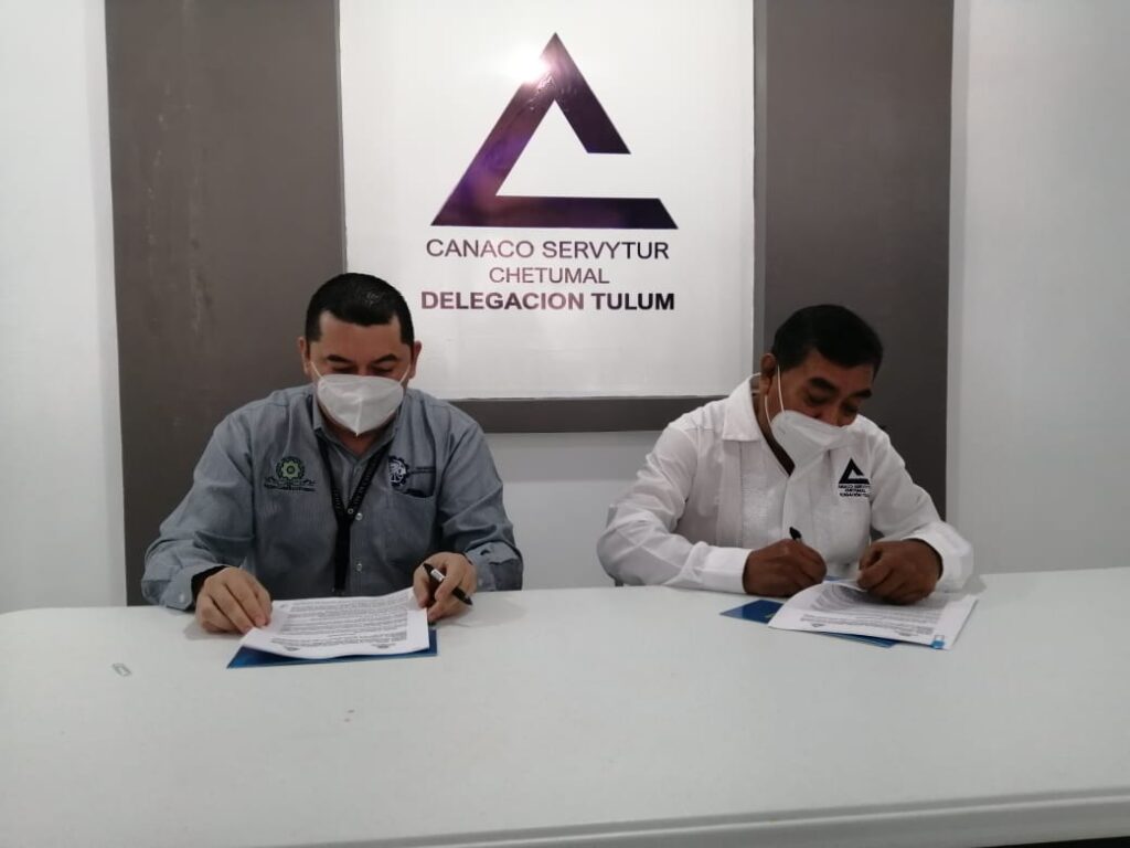 Firman convenio la CANACO Tulum y el TecNM campus Felipe Carrillo Puerto