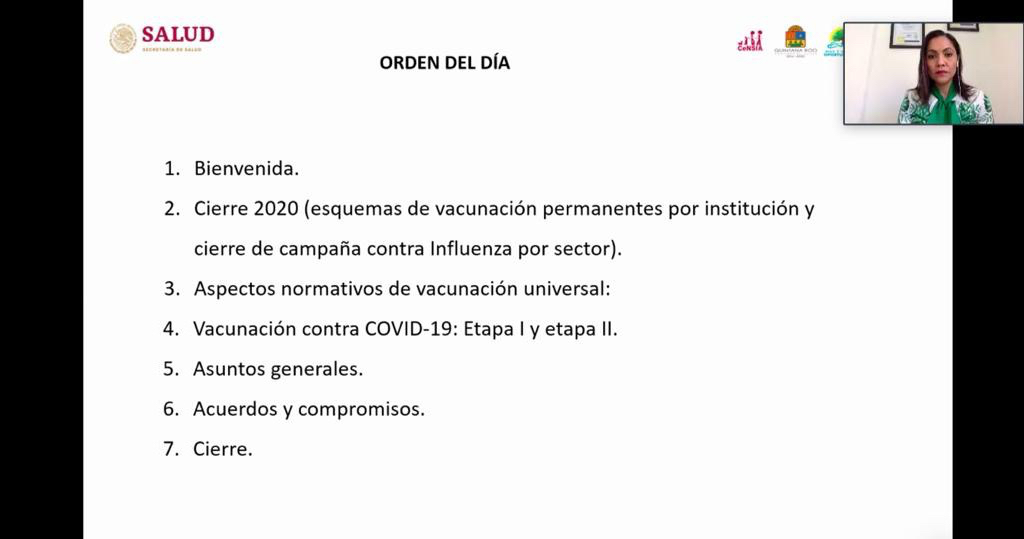 Se llevó a cabo la 1ª Reunión Ordinaria del Consejo Estatal de Vacunación 2021