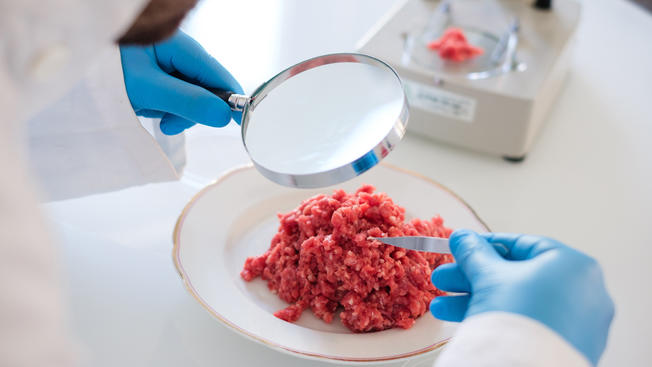 La carne cultivada en laboratorio imita las fibras musculares como las que se encuentran en el bistec